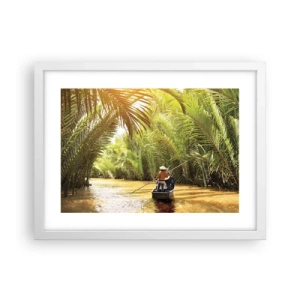 Plakat i hvid ramme - Palmeslugten - 40x30 cm