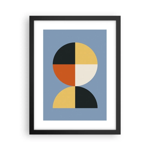 Plakat i sort ramme - Se og tæl - 30x40 cm