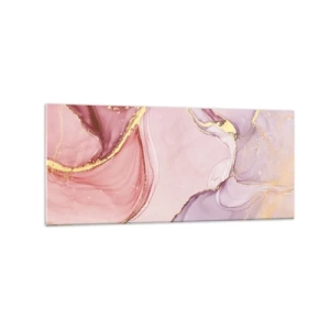 Billede på glas - Et kærtegn af farver - 120x50 cm