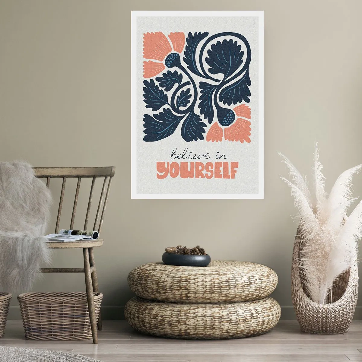 Plakat - Og du blomstrer - 30x40 cm