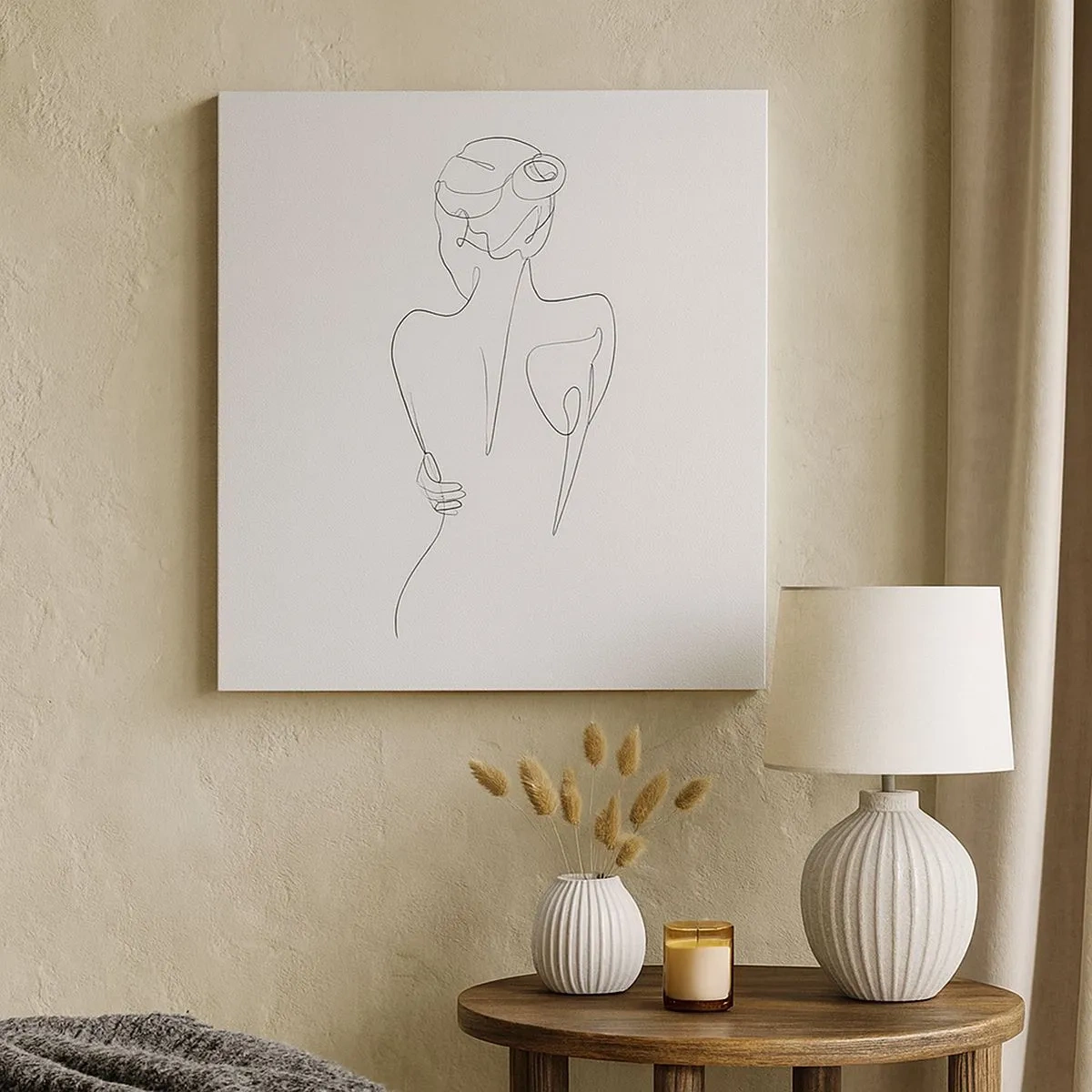 Lærredstryk - Billede på lærred - Kroppens musik - 30x30 cm