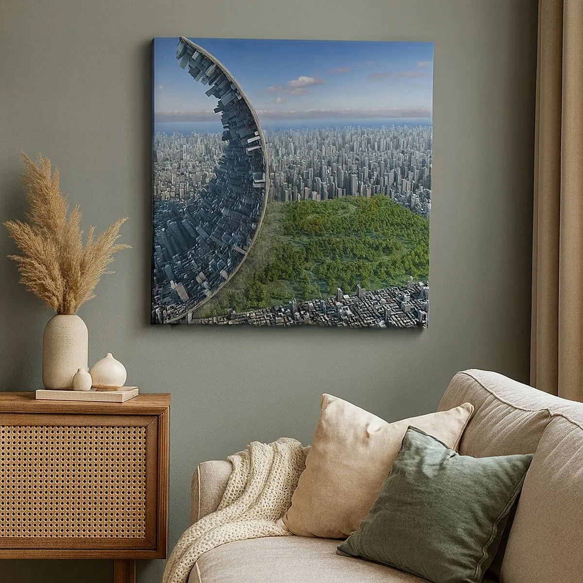 Lærredstryk - Billede på lærred - Naturen er evig - 30x30 cm