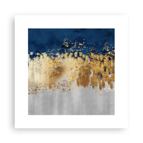 Plakat - Moderne komposition med gnist - 30x30 cm