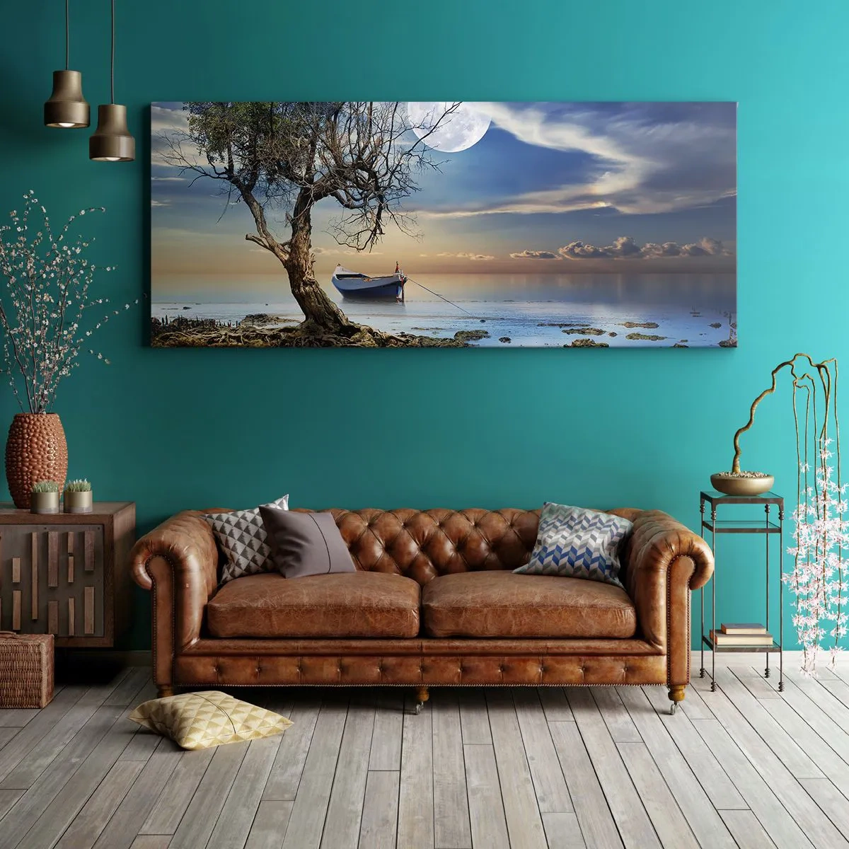 Lærredstryk - Billede på lærred - Er dette enden eller begyndelsen? - 100x40 cm