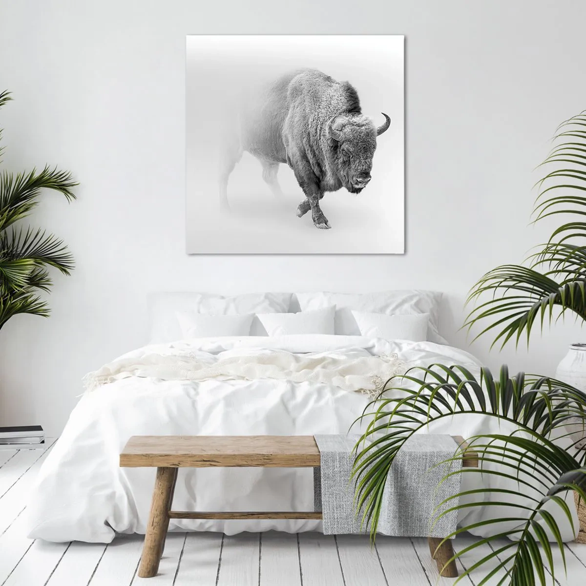 Lærredstryk - Billede på lærred - Kongen af prærien - 50x50 cm