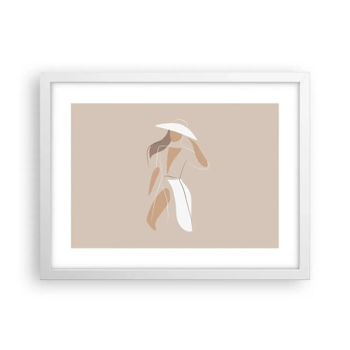 Plakat i hvid ramme - Mode er sjovt - 40x30 cm