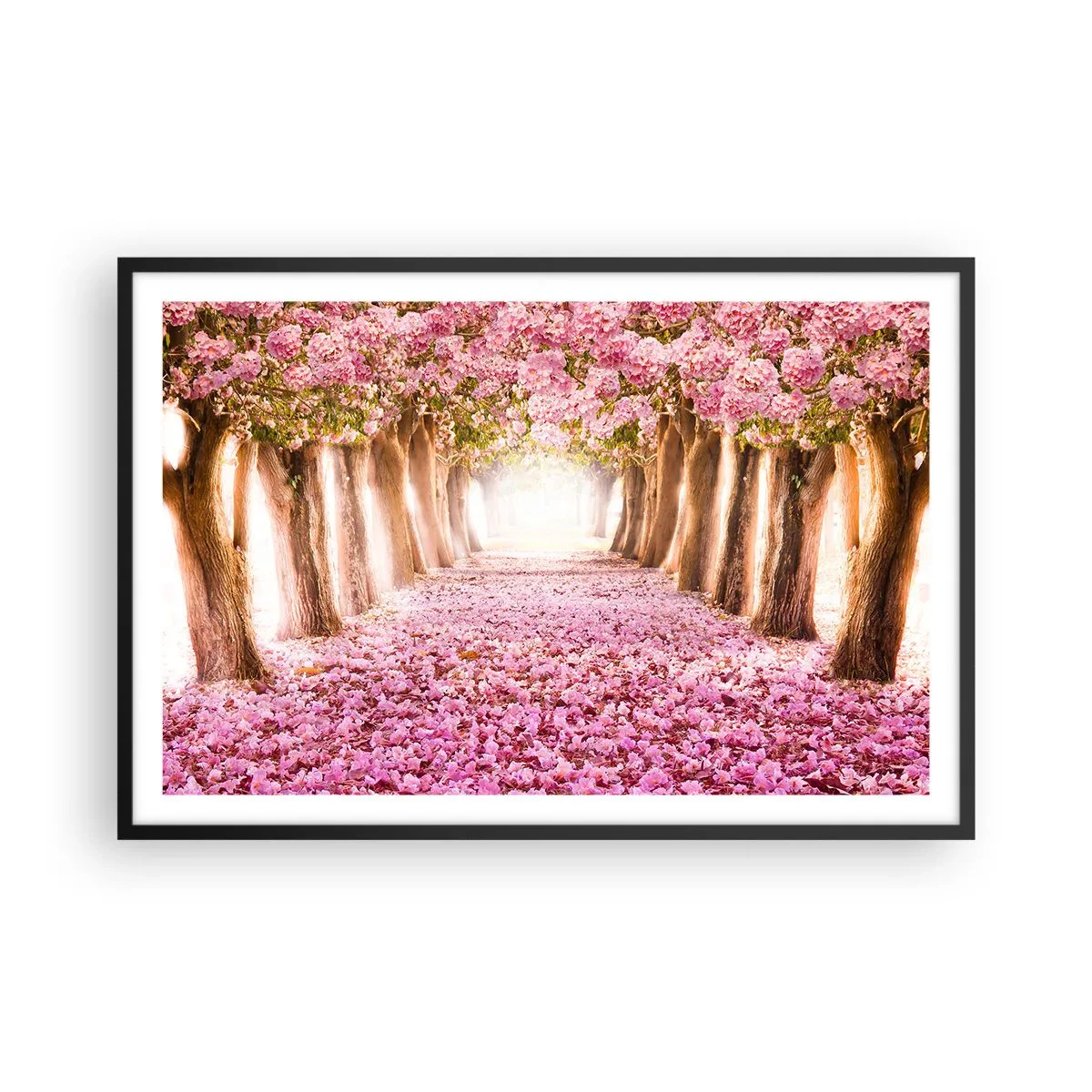 Plakat i sort ramme - Vejen til paradis - 91x61 cm
