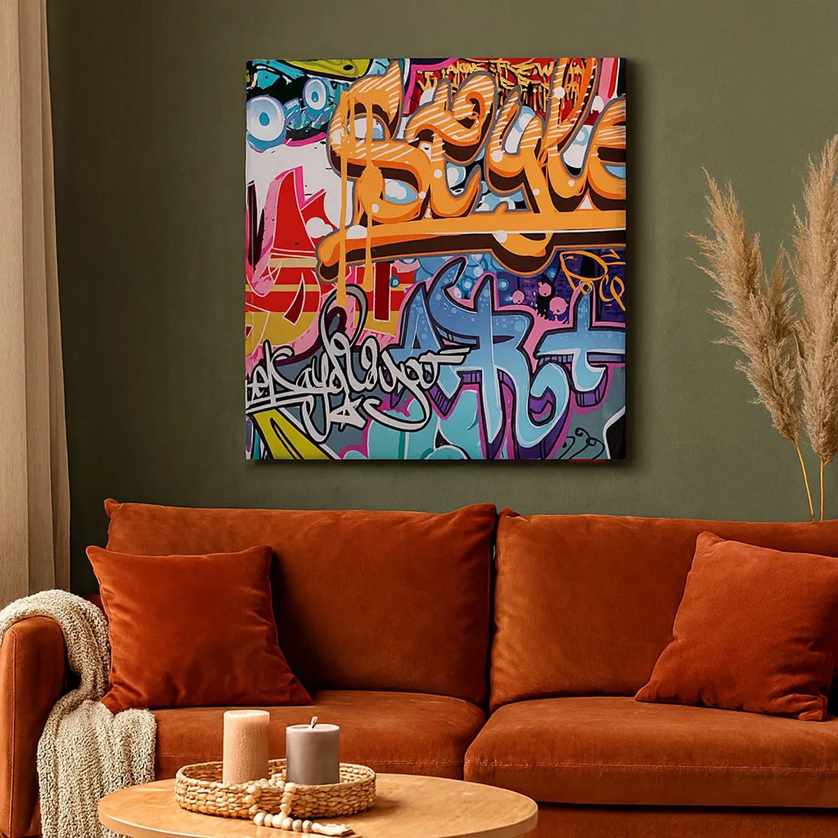 Lærredstryk - Billede på lærred - Vægmalerier, vægmalerier, vægmalerier.... - 30x30 cm