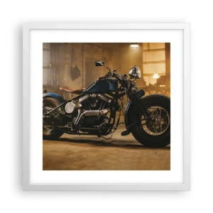 Plakat i hvid ramme - Jeg kan gøre alt - 40x40 cm