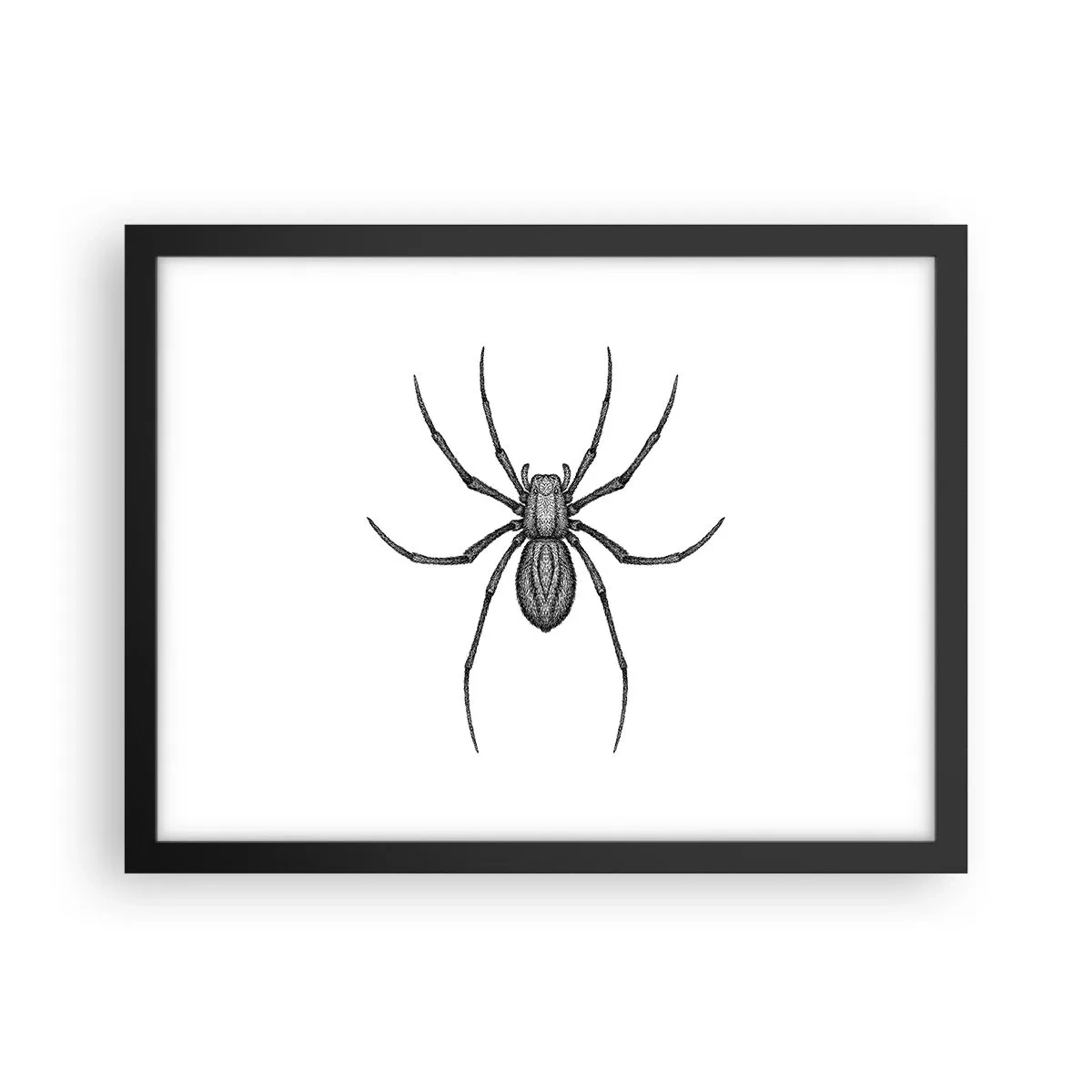 Plakat i sort ramme - Foruroligende præcision - 40x30 cm