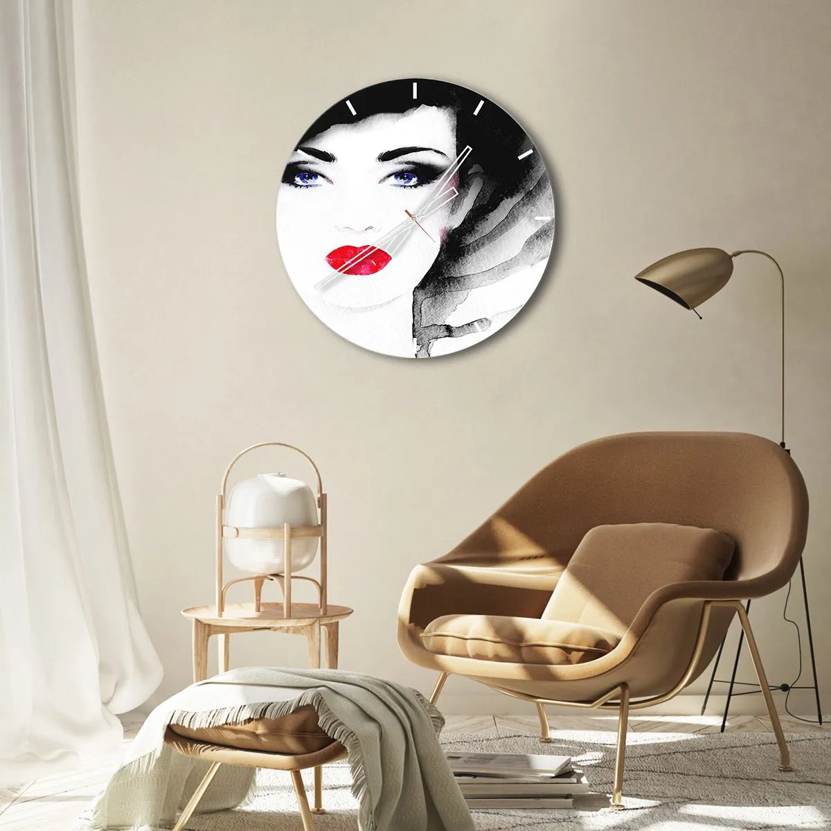 Vægur, Uret - Afviser og tilkalder - 30x30 cm