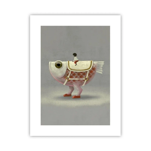 Plakat - Rybonski rytter - 30x40 cm