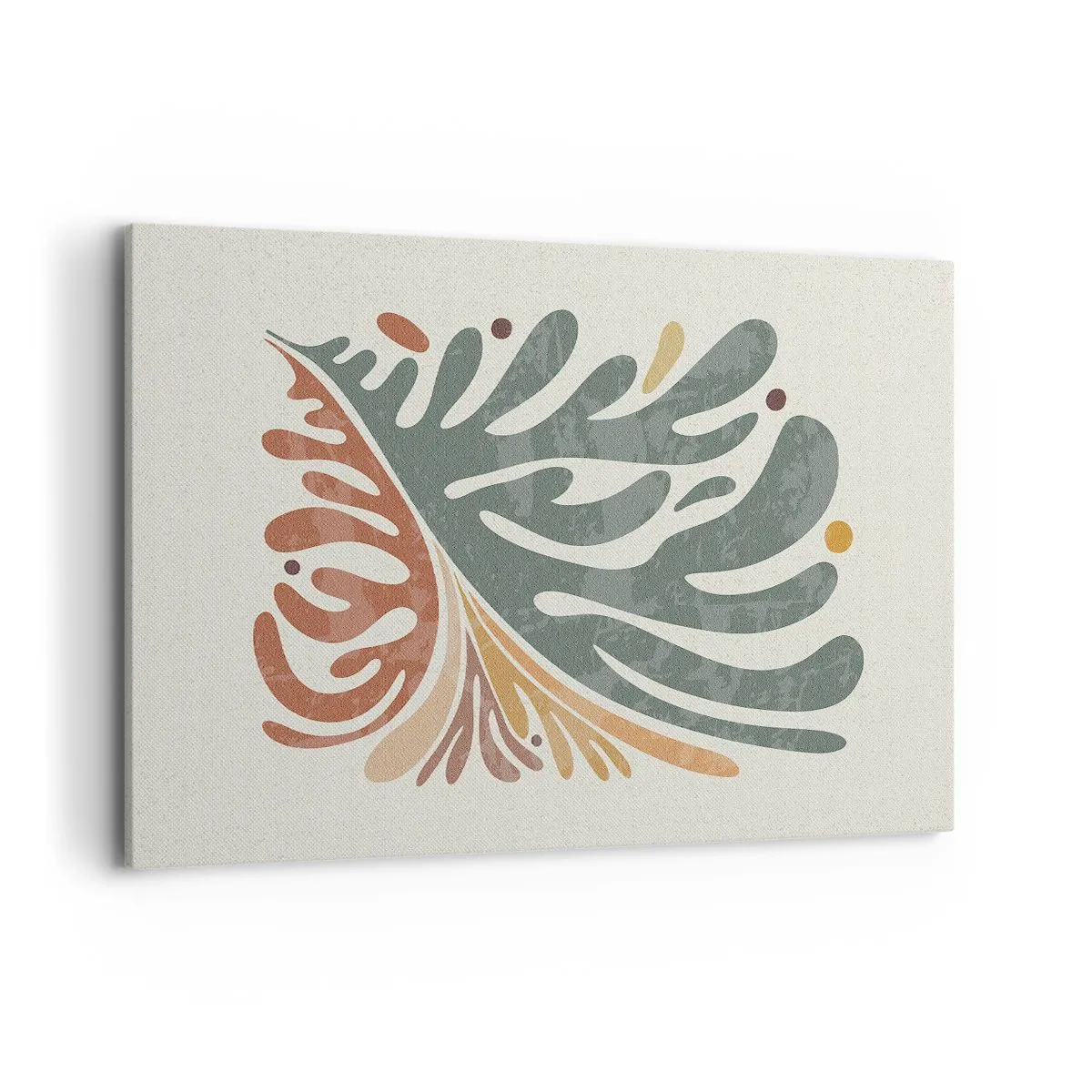Lærredstryk - Billede på lærred - Flerfarvet blad - 120x80 cm