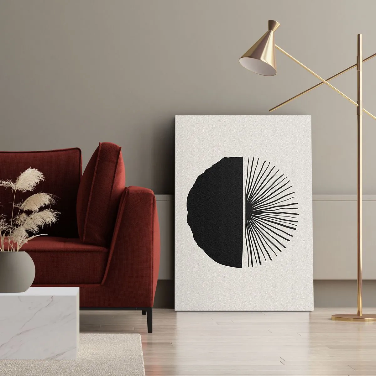 Lærredstryk - Billede på lærred - En vifte af muligheder - 50x70 cm