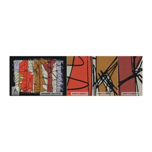 Prøve Fototapet Premium Sand - Spontan komposition - Abstraktion, Stykke, Skriblerier - 100x30 cm