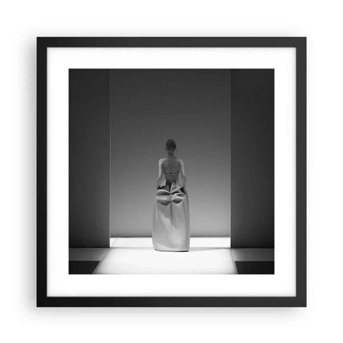 Plakat i sort ramme - Raffineret enkelhed - 40x40 cm