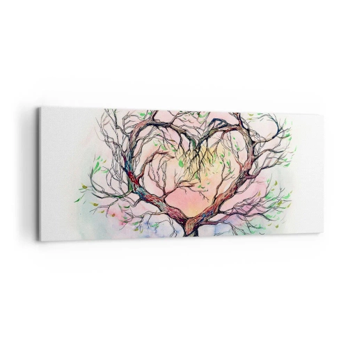 Lærredstryk - Billede på lærred - Sammen mod stormene - 120x50 cm