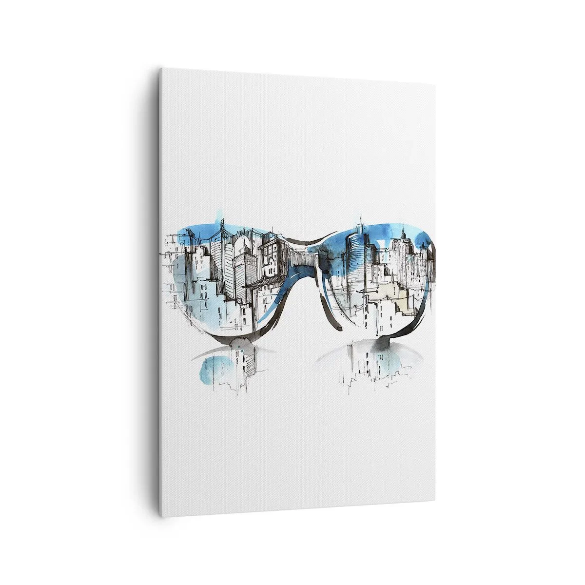 Lærredstryk - Billede på lærred - Storbyens elegance - 70x100 cm