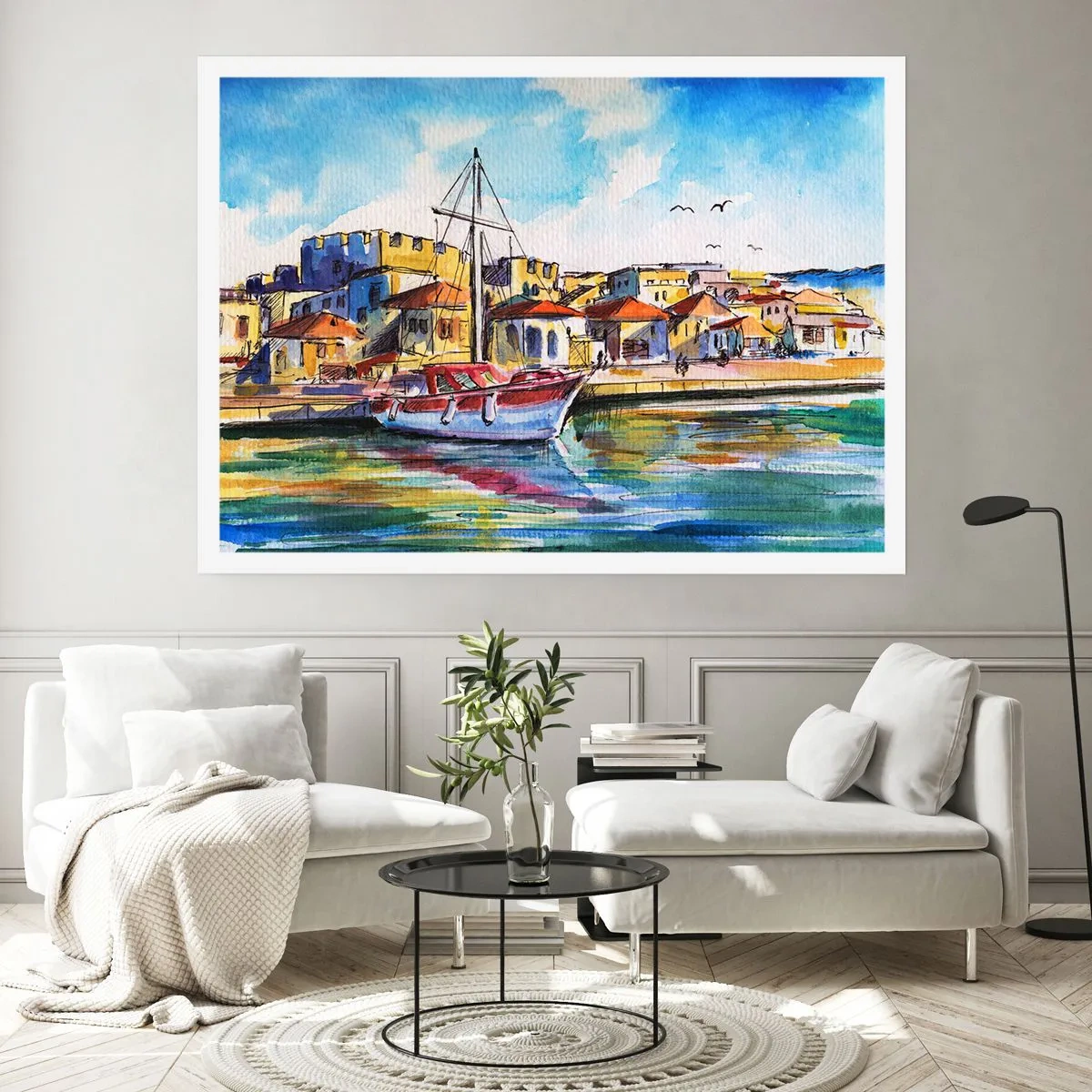 Plakat - Regnbue eftermiddag - 40x30 cm