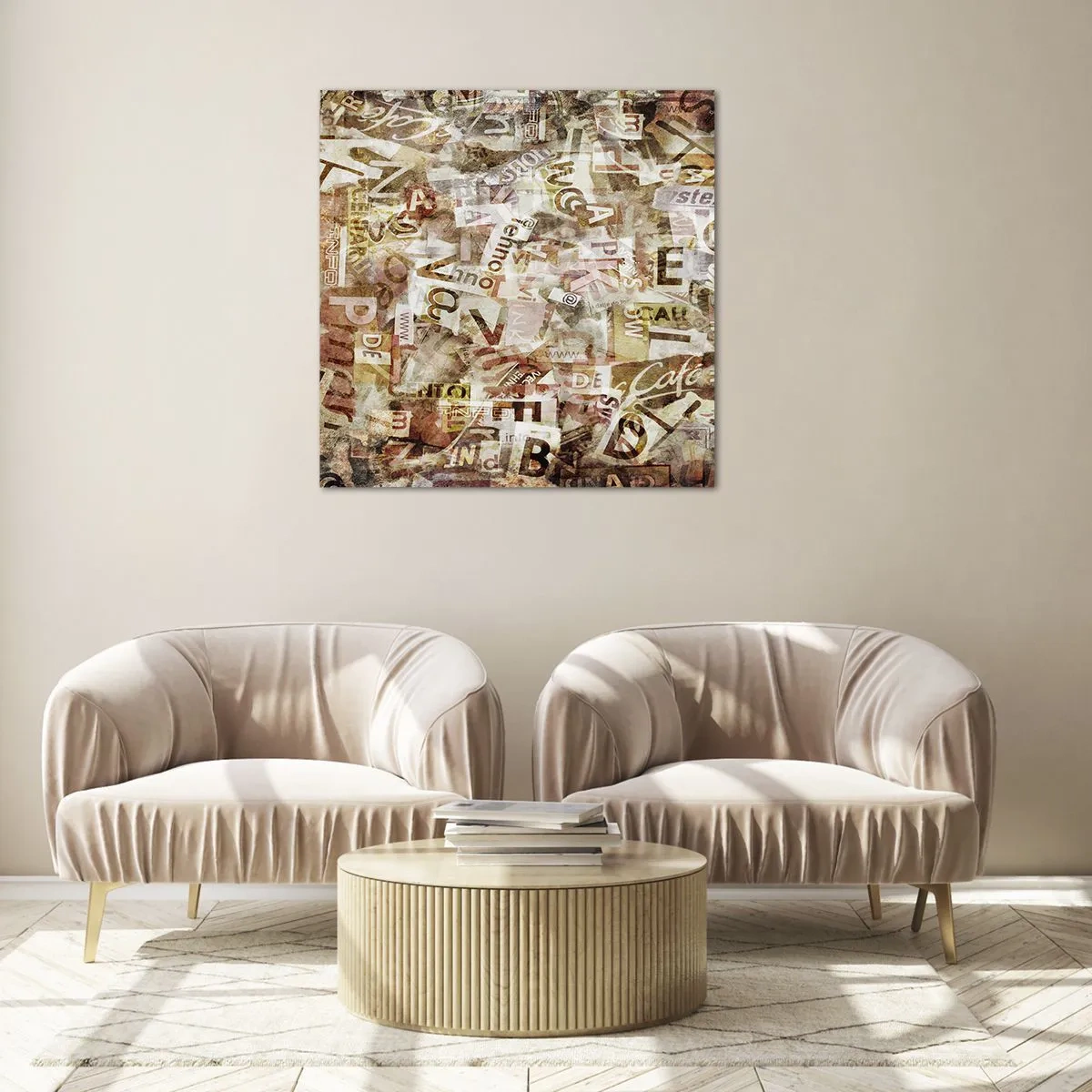 Billede på glas - Jeg forener snakkehovederne - 40x40 cm