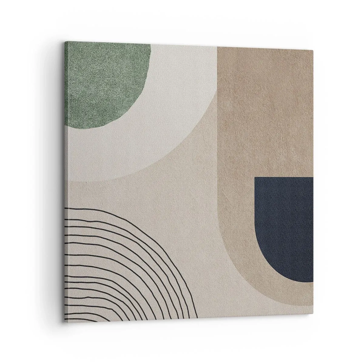 Lærredstryk - Billede på lærred - Blidheden i en oval - 60x60 cm