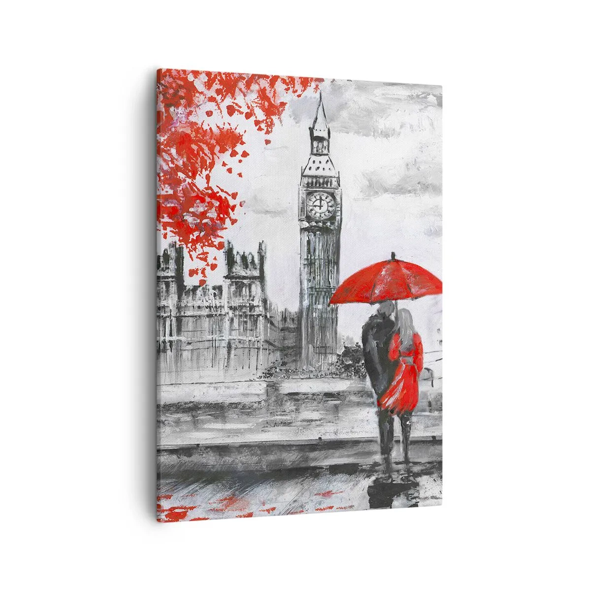 Lærredstryk - Billede på lærred - Forelsket i London - 50x70 cm