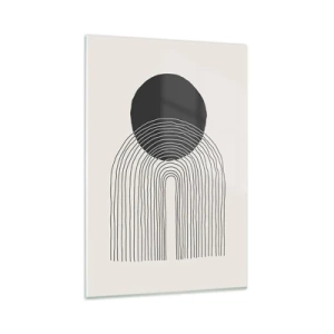 Billede på glas - Rystende og selvsikker - 80x120 cm