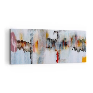 Lærredstryk - Billede på lærred - En pind på vandet - 100x40 cm