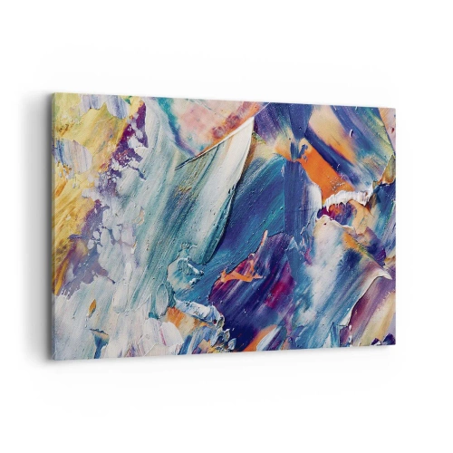 Lærredstryk - Billede på lærred - Forvirring af farver - 100x70 cm