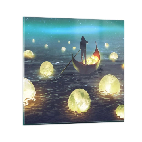 Billede på glas - Ting, som filosoffer aldrig har drømt om - 40x40 cm