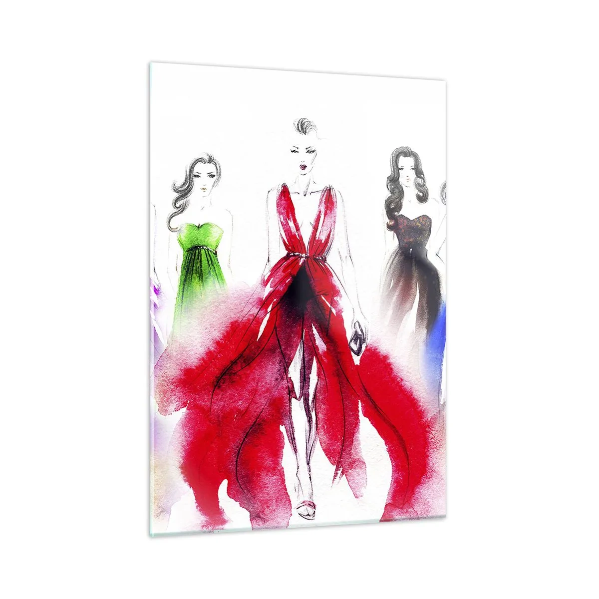 Billede på glas - Stemninger til outfits - 50x70 cm