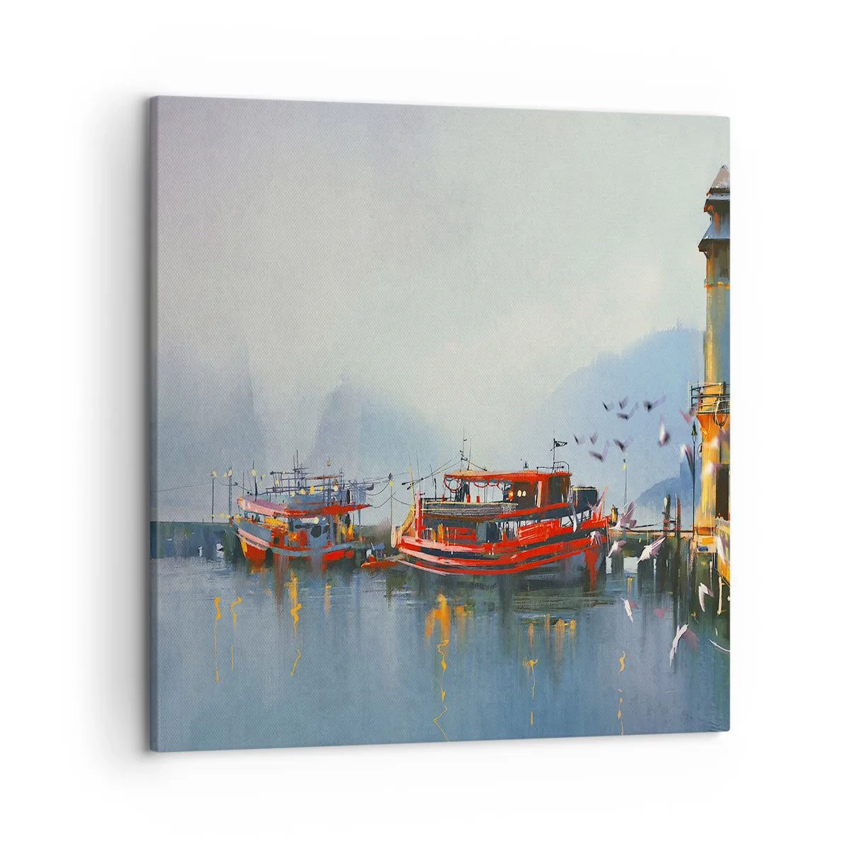 Lærredstryk - Billede på lærred - Ved verdens ende - 50x50 cm