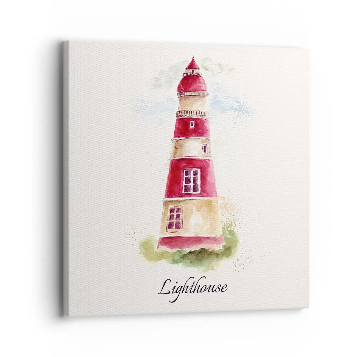 Lærredstryk - Billede på lærred - Altid vejret omkring - 30x30 cm