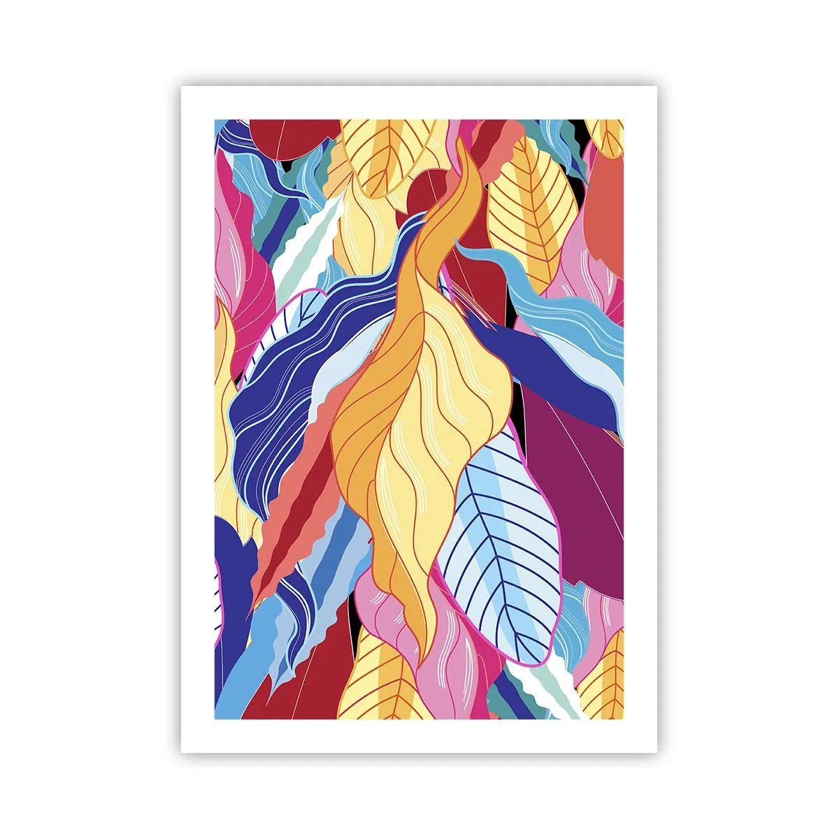 Plakat - Et farverigt rod - 50x70 cm