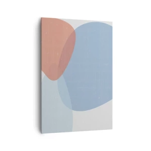 Lærredstryk - Billede på lærred - Pastelfarvede relationer - 70x100 cm