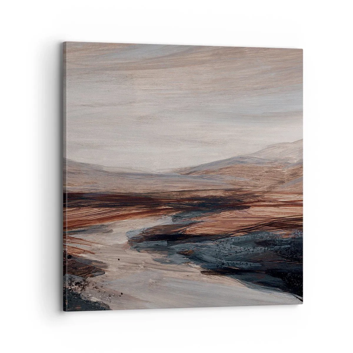 Lærredstryk - Billede på lærred -  Fredfyldt dal - 70x70 cm