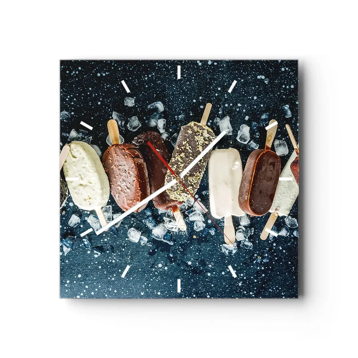 Vægur, Uret - En smag af varm sommer - 30x30 cm