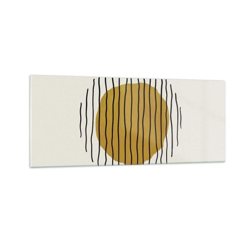 Billede på glas - Abstraktion, der skælver af varme - 100x40 cm