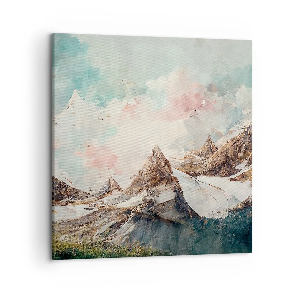 Lærredstryk - Billede på lærred - Stenede knive - 50x50 cm
