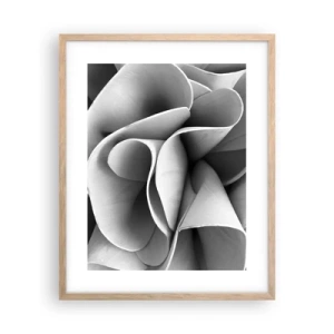 Plakat i ramme af lyst egetræ - Hvad der sker i rummet - 40x50 cm