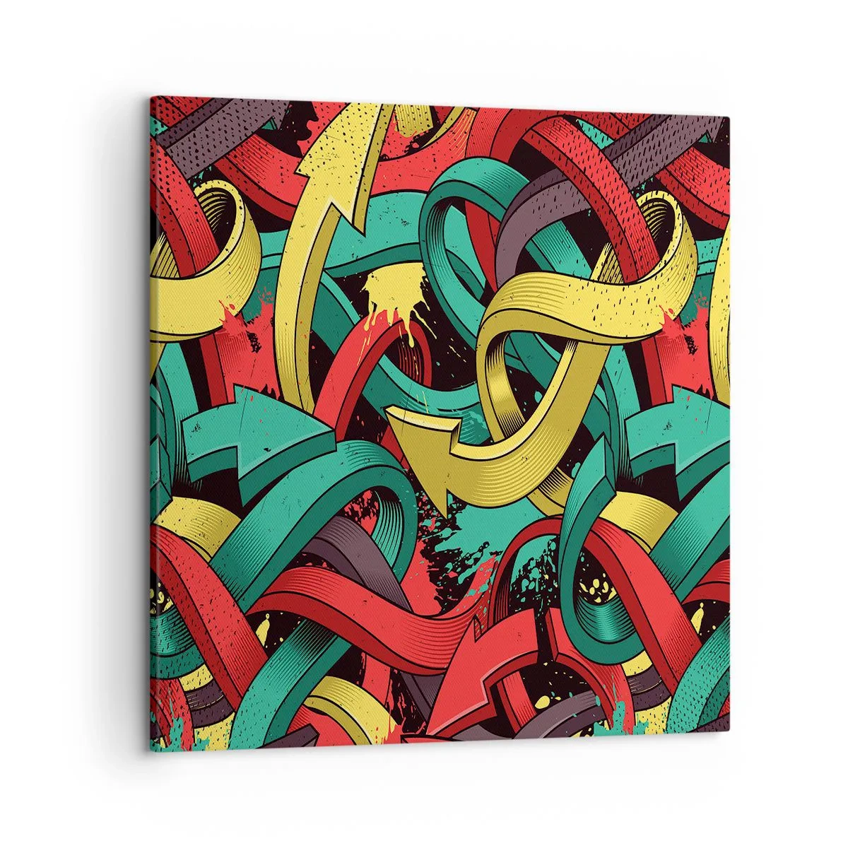 Lærredstryk - Billede på lærred - Hvilken vej skal man gå? - 50x50 cm