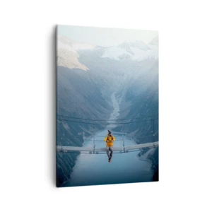 Lærredstryk - Billede på lærred - Glad for suspension - 50x70 cm