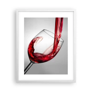 Plakat i hvid ramme - Farve - bevægelse - lyd - 40x50 cm