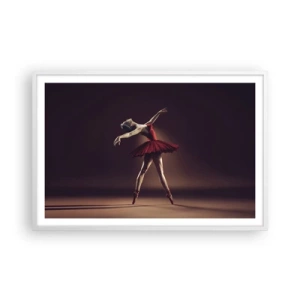 Plakat i hvid ramme - Prima ballerina - 91x61 cm