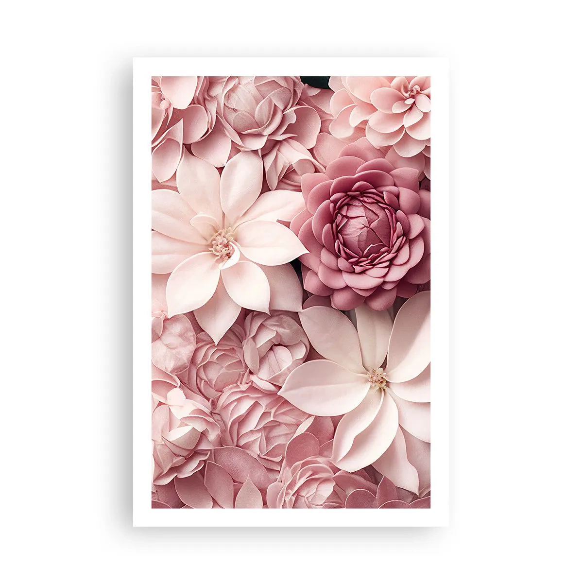Plakat - I lyserøde kronblade - 61x91 cm