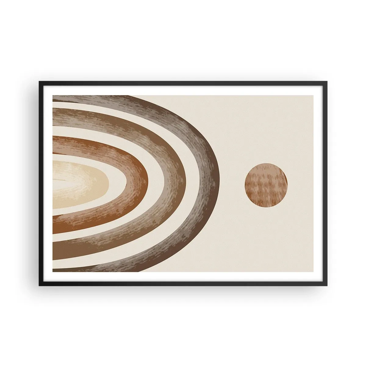 Plakat i sort ramme - I en galakse langt, langt væk - 100x70 cm