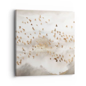 Lærredstryk - Billede på lærred - Det er på tide... - 40x40 cm