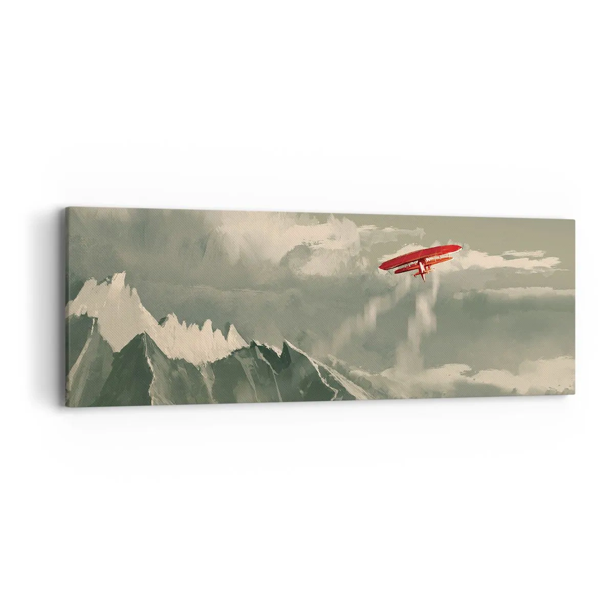 Lærredstryk - Billede på lærred - Frygtløs pioner - 90x30 cm