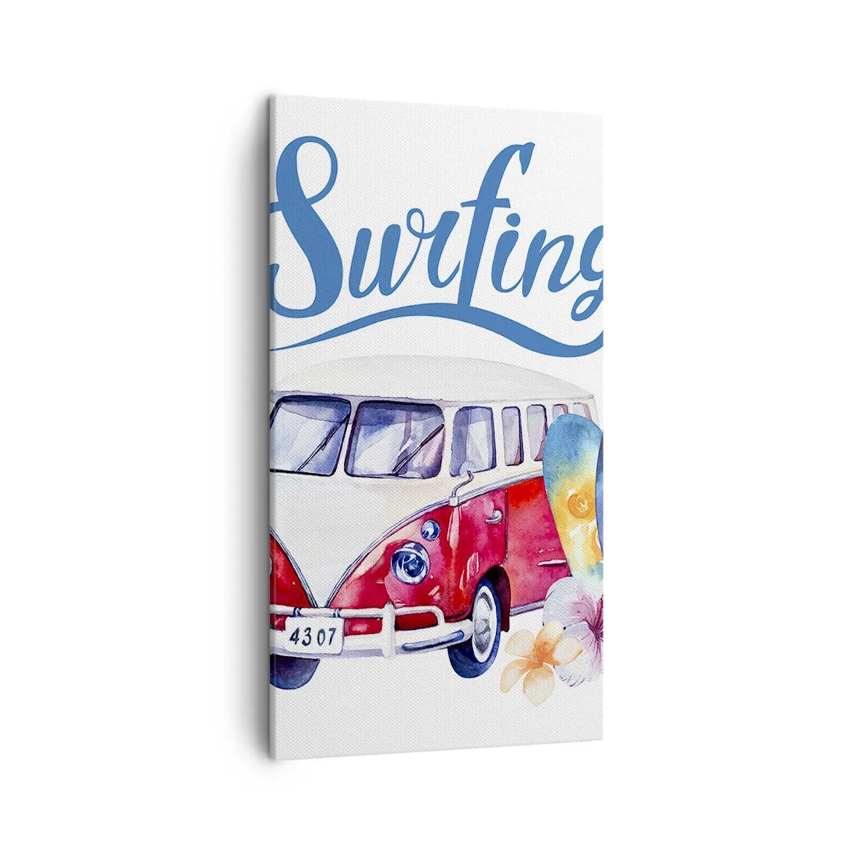 Lærredstryk - Billede på lærred - Agurk - en klassiker for surferen - 45x80 cm