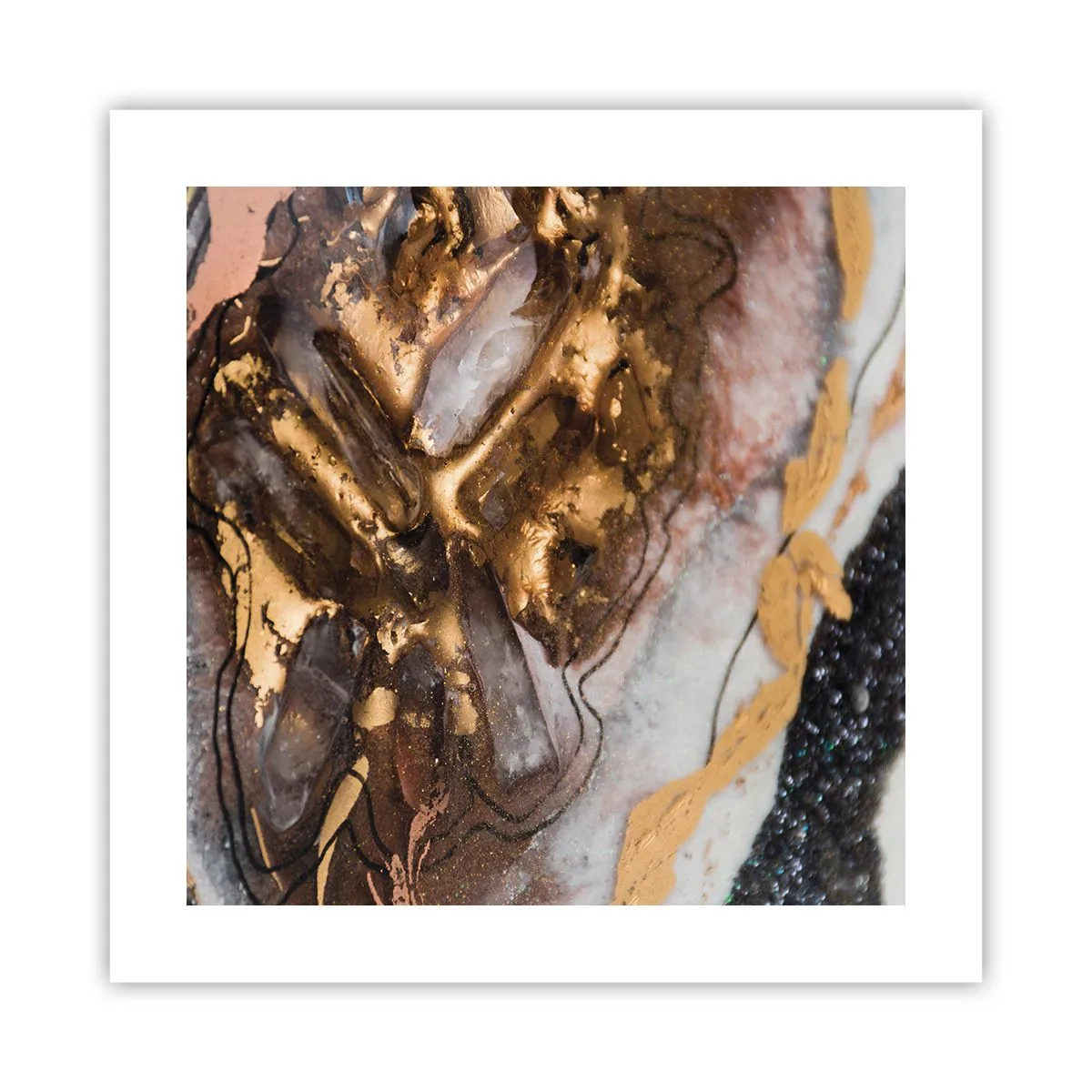 Plakat - Jord element - 40x40 cm